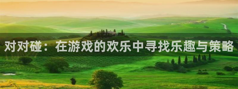 杏运体育app下载安装：对对碰：在游戏的欢乐中寻找乐趣与策略
